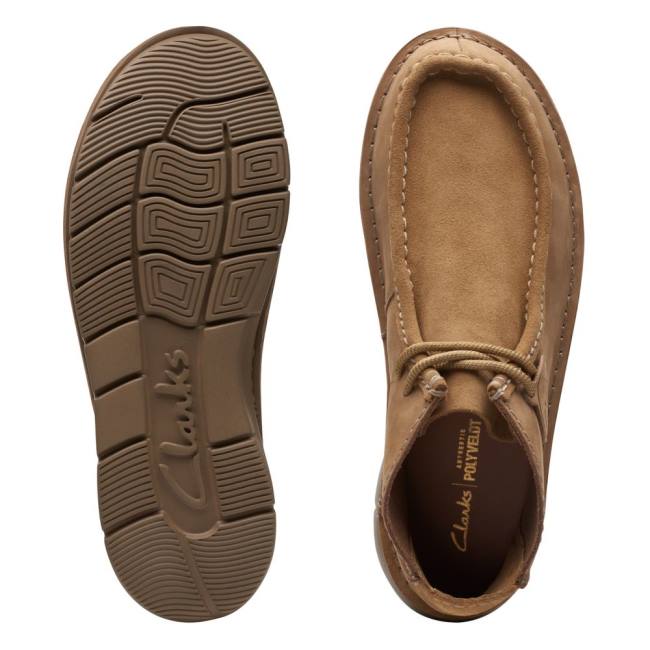 Botki Męskie Clarks Colehill Wally Brązowe | CLK793LXE