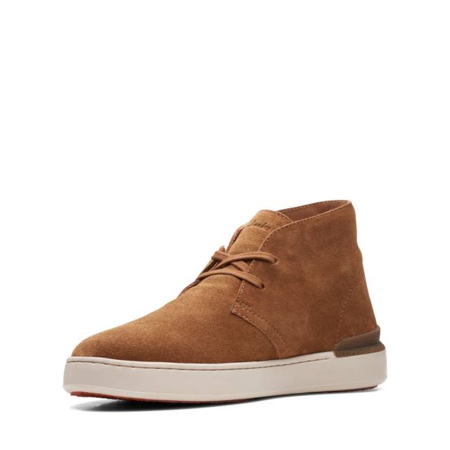 Botki Męskie Clarks Court Lite Desert Brązowe | CLK739VWY