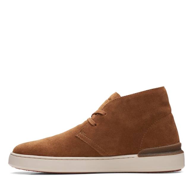 Botki Męskie Clarks Court Lite Desert Brązowe | CLK739VWY