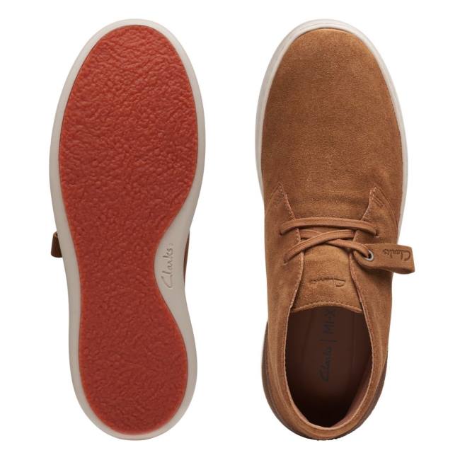 Botki Męskie Clarks Court Lite Desert Brązowe | CLK739VWY