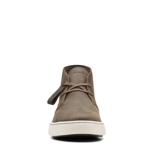 Botki Męskie Clarks Court Lite Desert Oliwkowe | CLK598GSB