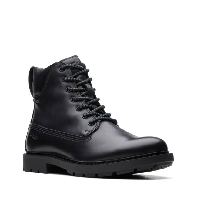 Botki Męskie Clarks Craftdale 2 H GORE-TEX Czarne | CLK695SOM