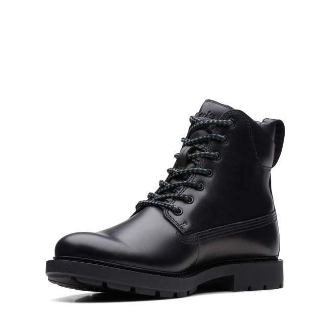 Botki Męskie Clarks Craftdale 2 H GORE-TEX Czarne | CLK695SOM