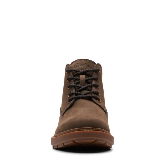 Botki Męskie Clarks Craftdale 2 Mid GORE-TEX Ciemny Brązowe | CLK390YIJ