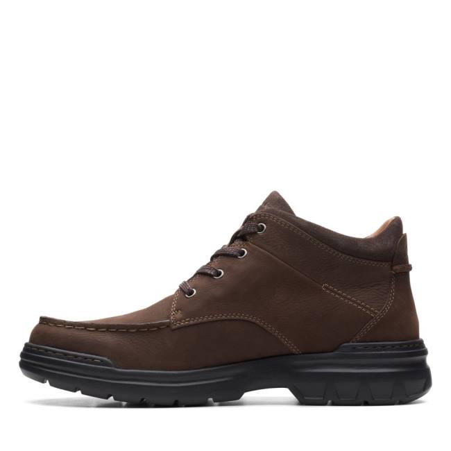 Botki Męskie Clarks Rockie 2 HI GORE-TEX Brązowe | CLK324RST