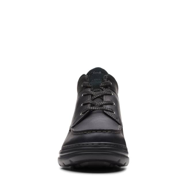 Botki Męskie Clarks Rockie 2 HI GORE-TEX Czarne | CLK390TIH