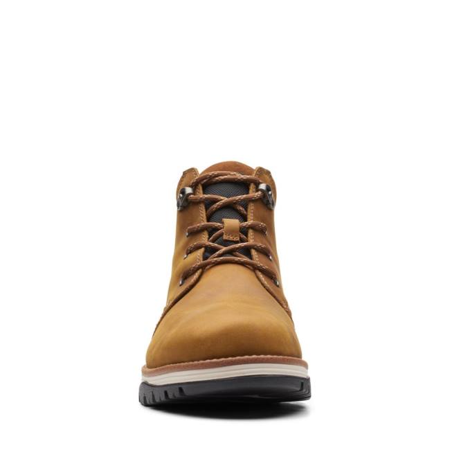 Botki Męskie Clarks Topton Mid GORE-TEX Brązowe | CLK390VPX