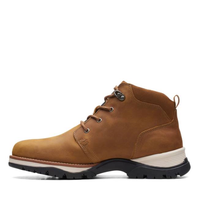 Botki Męskie Clarks Topton Mid GORE-TEX Brązowe | CLK390VPX