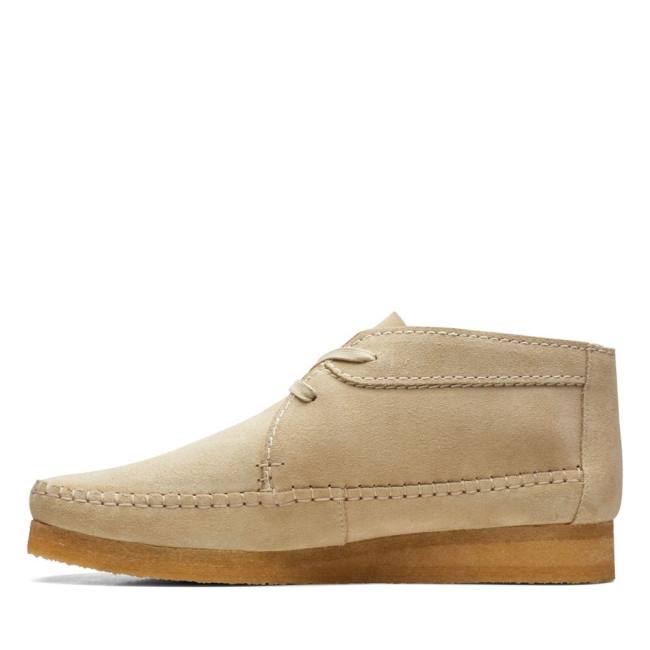 Botki Męskie Clarks Weaver Beżowe | CLK738BME