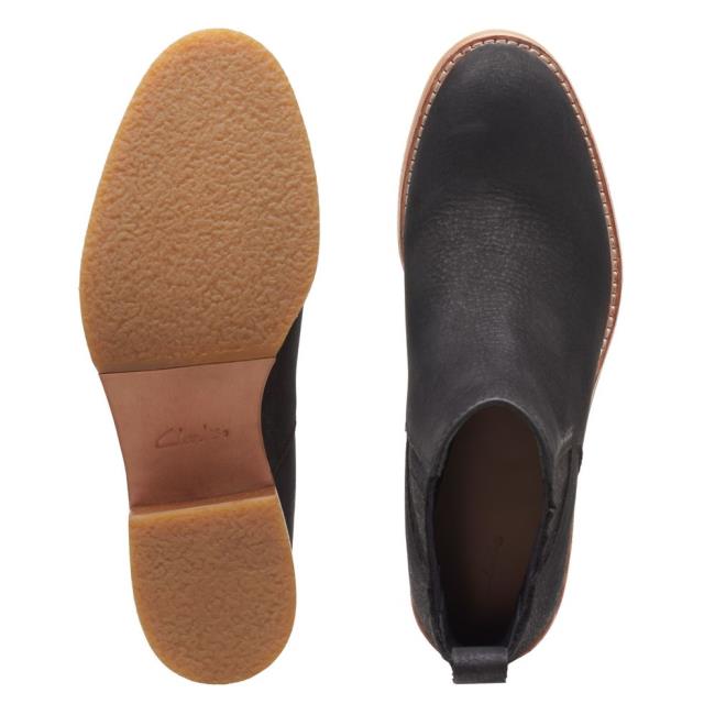 Botki Na Obcasie Damskie Clarks Cologne Top Czarne | CLK920AJI