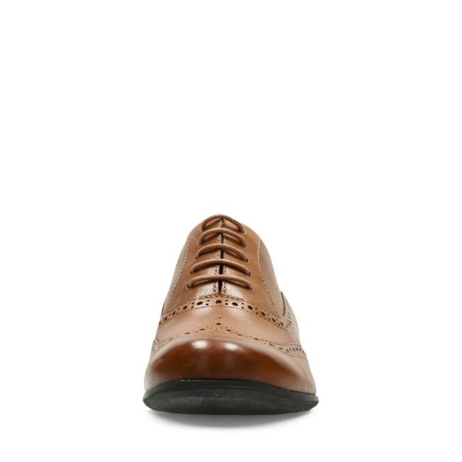 Buty Brogue Damskie Clarks Hamble Oak Ciemny Brązowe | CLK102QNX