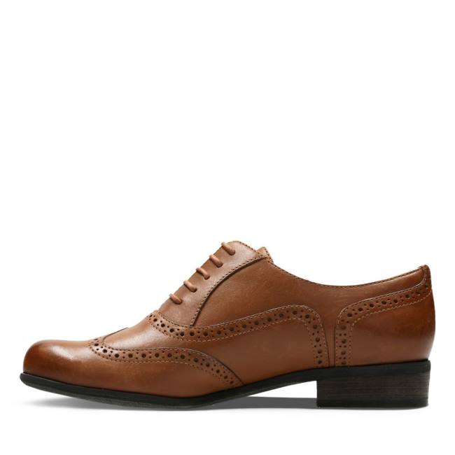 Buty Brogue Damskie Clarks Hamble Oak Ciemny Brązowe | CLK102QNX