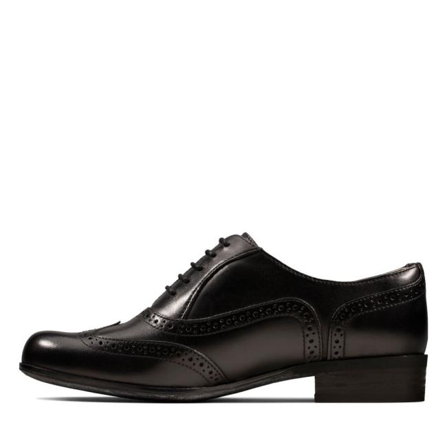 Buty Brogue Damskie Clarks Hamble Oak Czarne | CLK426BDV