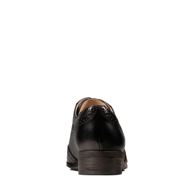 Buty Brogue Damskie Clarks Hamble Oak Czarne | CLK426BDV