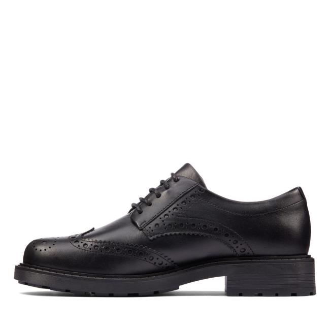 Buty Brogue Damskie Clarks Orinoco 2 Limit Czarne | CLK893PAU