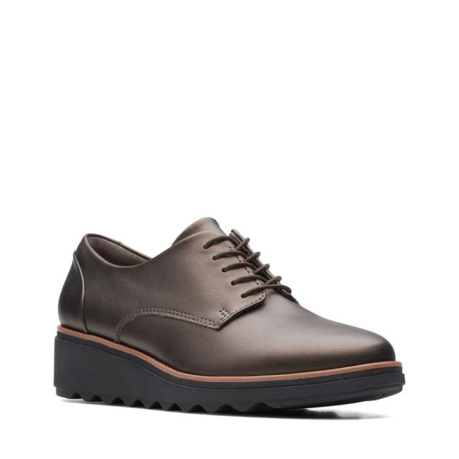 Buty Brogue Damskie Clarks Sharon Noel Brązowe | CLK087HDI