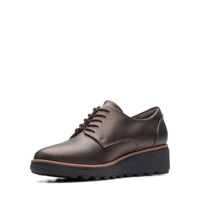 Buty Brogue Damskie Clarks Sharon Noel Brązowe | CLK087HDI