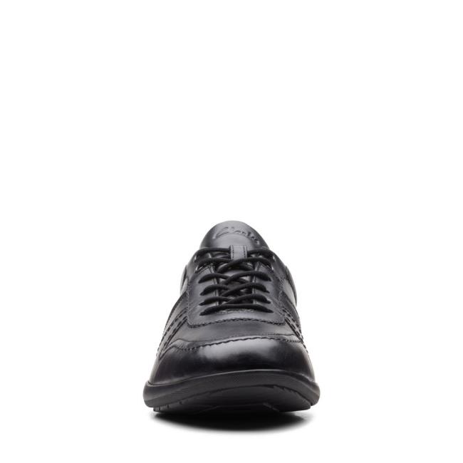 Buty Brogue Męskie Clarks Konrad Koronkowe Czarne | CLK491QXG