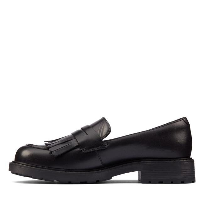 Buty Płaskie Damskie Clarks Orinoco 2 Loafer Czarne | CLK319UAT