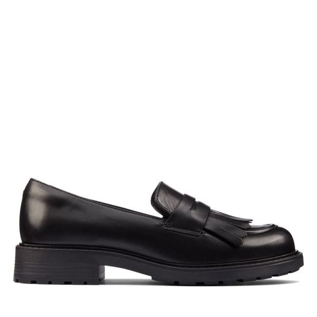 Buty Płaskie Damskie Clarks Orinoco 2 Loafer Czarne | CLK319UAT