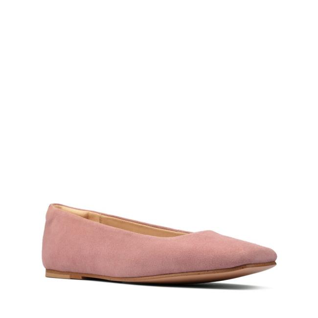 Buty Płaskie Damskie Clarks Pure Ballet 2 Różowe | CLK645OWU