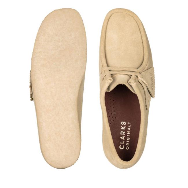 Buty Płaskie Damskie Clarks Wallabee Brązowe | CLK847NIW