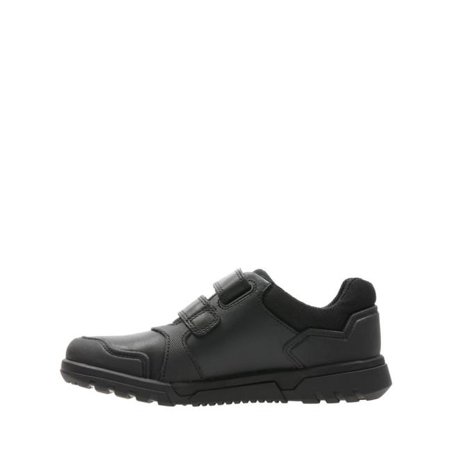 Buty Szkolne Chłopięce Clarks Blake Streetwear Czarne | CLK365YIN