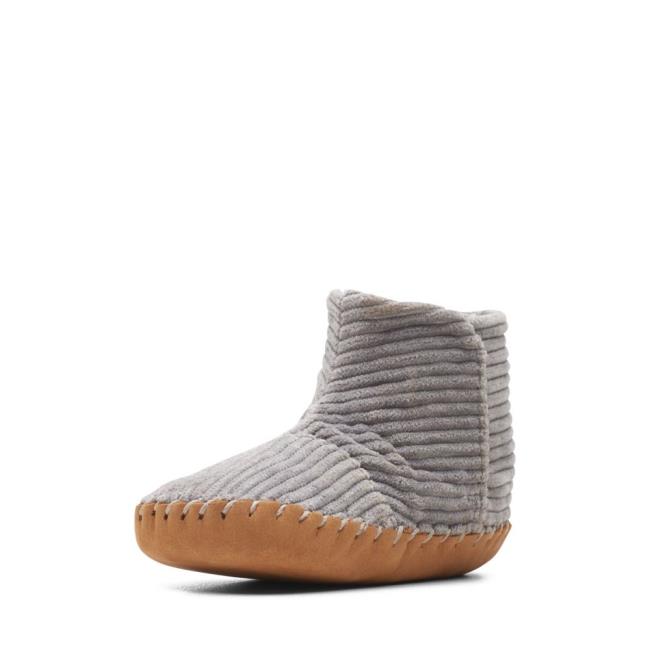 Buty Szkolne Chłopięce Clarks Solar Large Szare | CLK076PNE