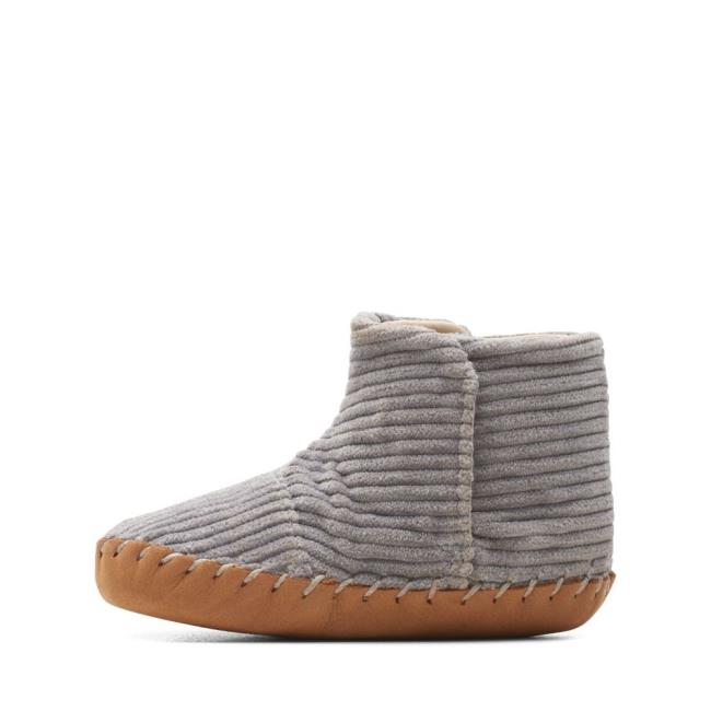 Buty Szkolne Chłopięce Clarks Solar Large Szare | CLK076PNE