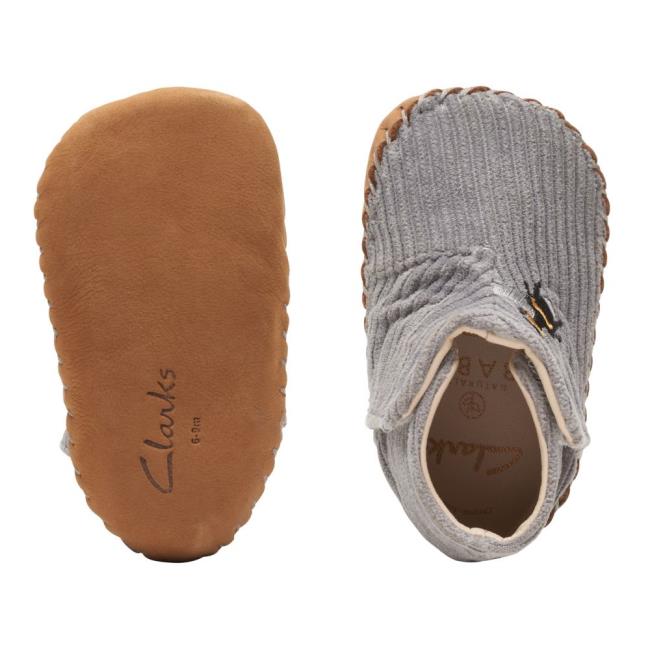 Buty Szkolne Chłopięce Clarks Solar Large Szare | CLK076PNE