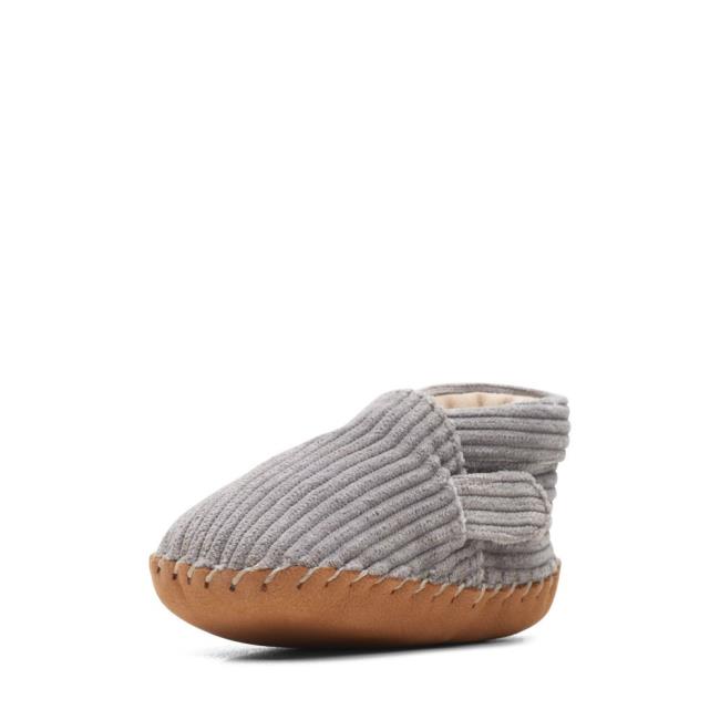 Buty Szkolne Dziewczynka Clarks Atlas LRG Szare | CLK240QXN