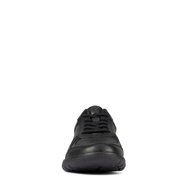 Buty Szkolne Dziewczynka Clarks Scape Track Kid Czarne | CLK931DOQ