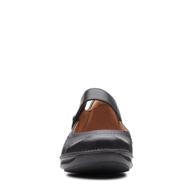 Czarne Buty Damskie Clarks Appley Walk Czarne | CLK748KHW