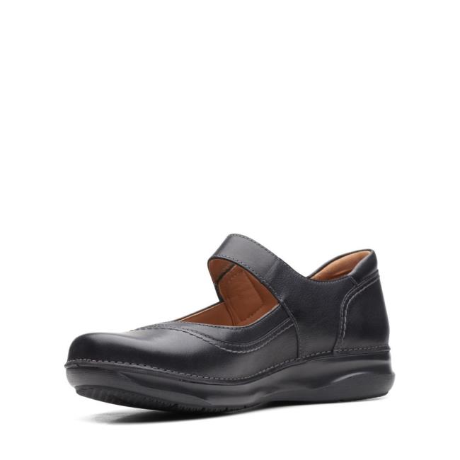 Czarne Buty Damskie Clarks Appley Walk Czarne | CLK748KHW