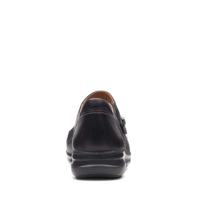 Czarne Buty Damskie Clarks Appley Walk Czarne | CLK748KHW