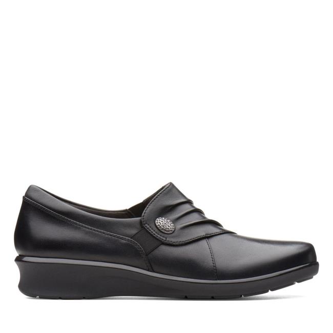 Czarne Buty Damskie Clarks Hope Roxanne Czarne | CLK596XVQ