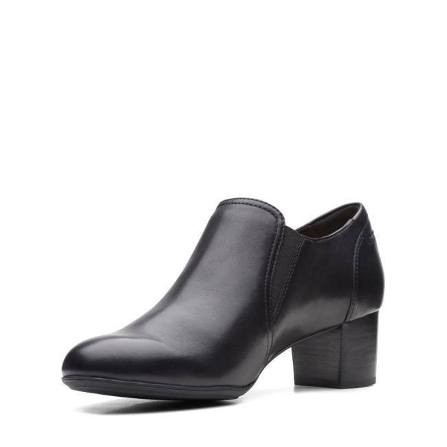 Czarne Buty Damskie Clarks Linnae Way Czarne | CLK807TAM