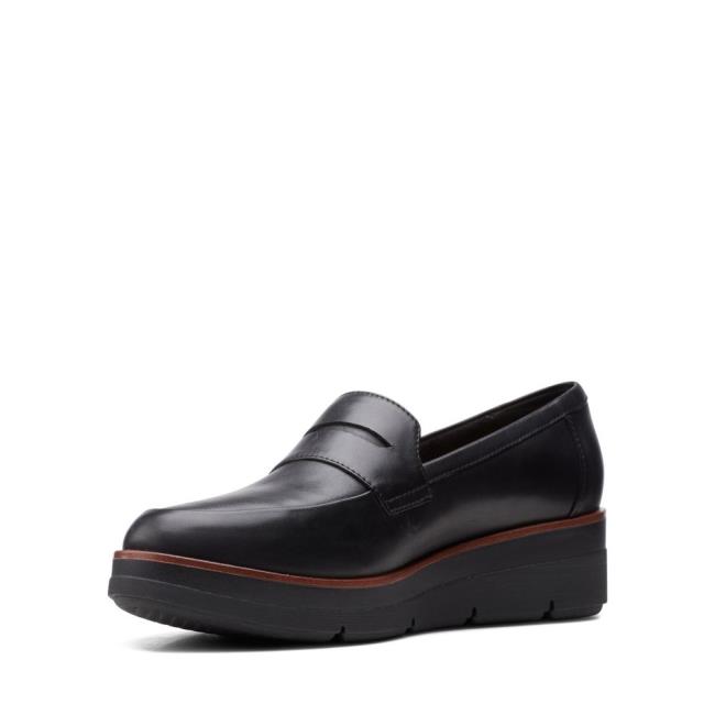 Czarne Buty Damskie Clarks Shaylin Step Czarne | CLK924OYL