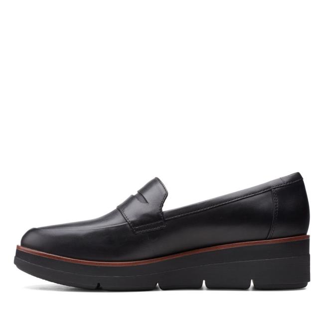 Czarne Buty Damskie Clarks Shaylin Step Czarne | CLK924OYL