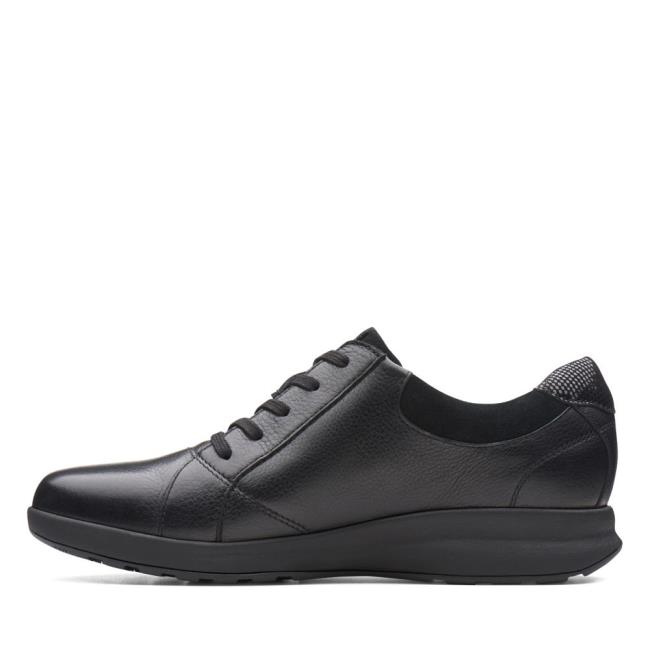 Czarne Buty Damskie Clarks Un Adorn Koronkowe Czarne | CLK591KWF