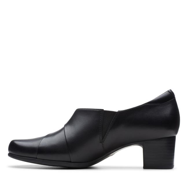 Czarne Buty Damskie Clarks Un Damson Adele Czarne | CLK637SOQ