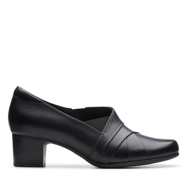 Czarne Buty Damskie Clarks Un Damson Adele Czarne | CLK637SOQ