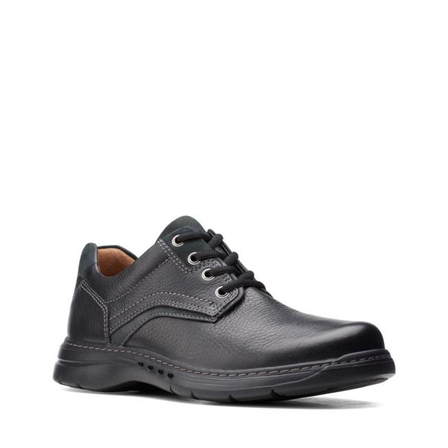 Czarne Buty Męskie Clarks Brawley Pace Czarne | CLK230XCK