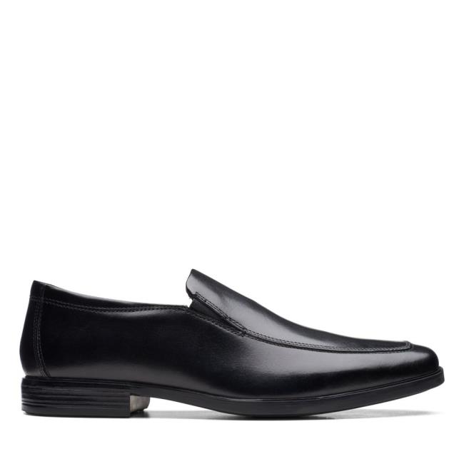 Czarne Buty Męskie Clarks Howard Edge Czarne | CLK920YUF