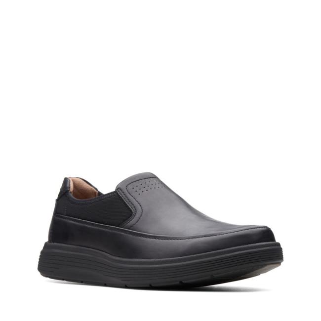 Czarne Buty Męskie Clarks Un Abode Go Czarne | CLK572XIH