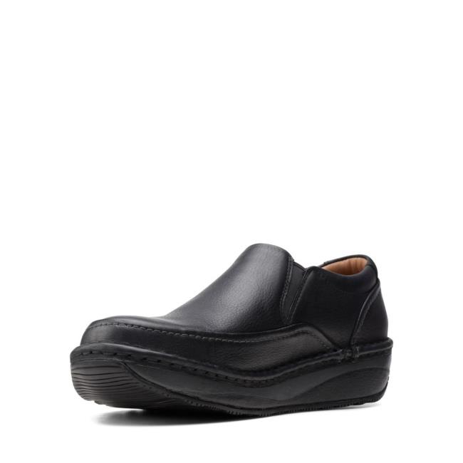 Czarne Buty Męskie Clarks Un Soul Step Czarne | CLK382RXS