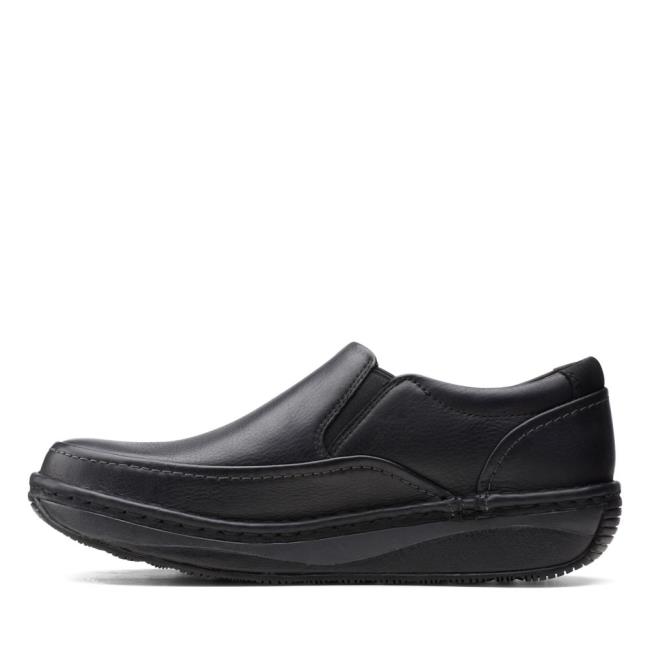 Czarne Buty Męskie Clarks Un Soul Step Czarne | CLK382RXS