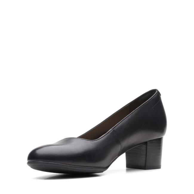 Czółenka Damskie Clarks Linnae Pump Czarne | CLK812ZEA