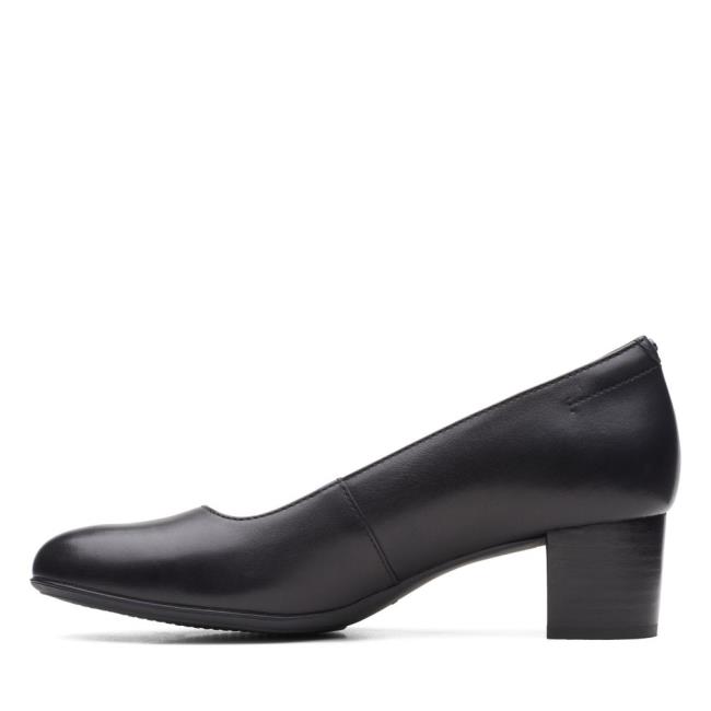 Czółenka Damskie Clarks Linnae Pump Czarne | CLK812ZEA