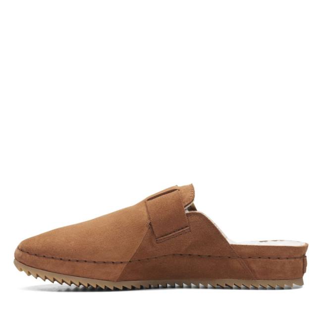 Kapcie Damskie Clarks Brookleigh Mule Brązowe | CLK280VXB